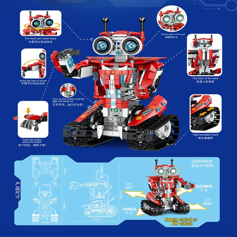 STEM RC Deformed Robot Car Building Blocks STEM RC Deformed Robot Car Building Blocks